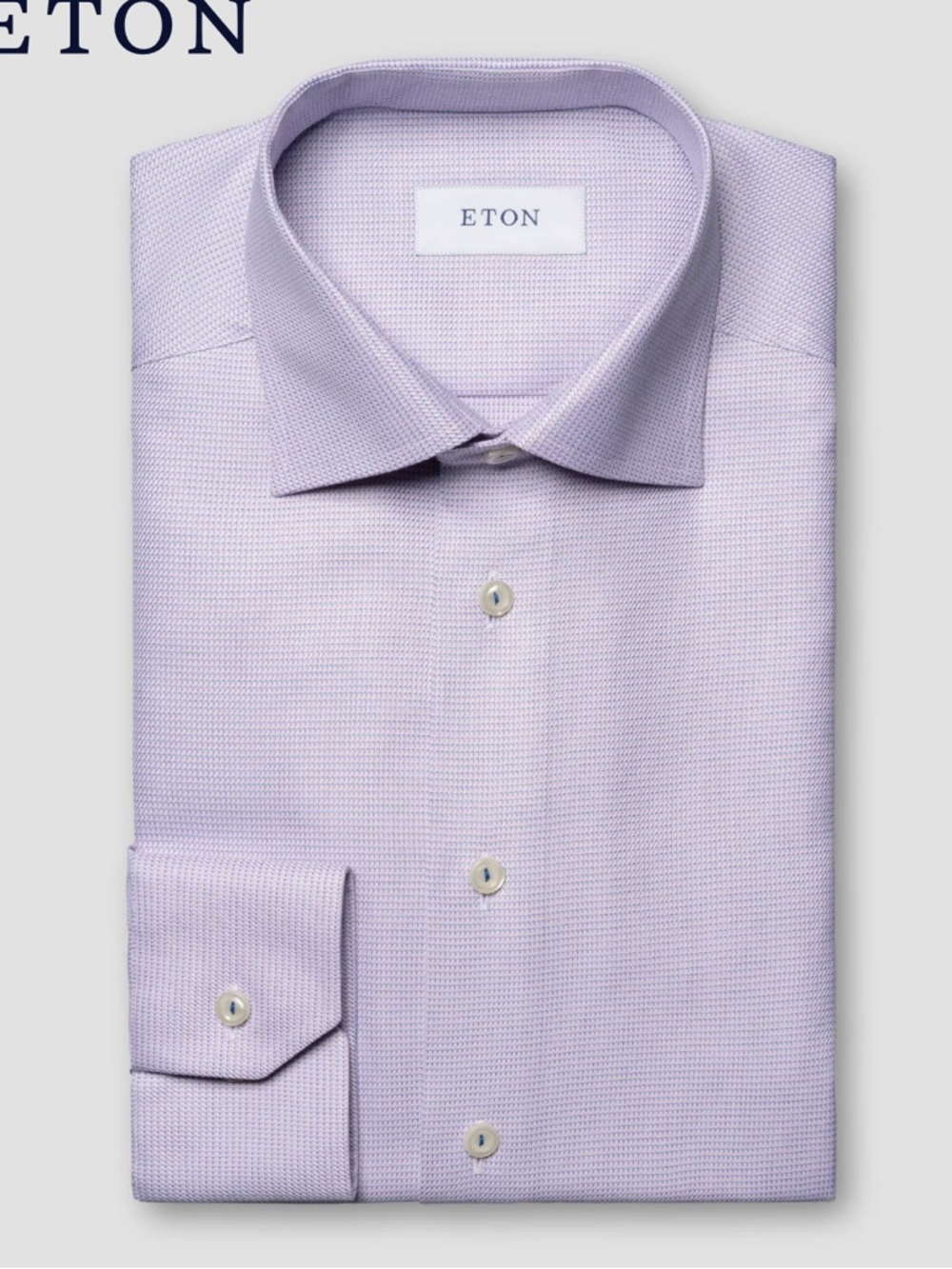 New Eton Men's Semi Solid Signature Button Down Dress Shirt Pink
